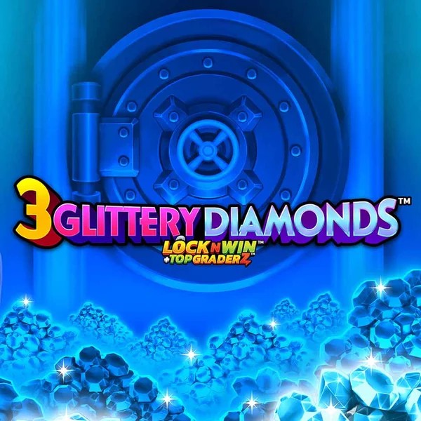 3 Glittery Diamonds slot visual from PearFiction Studios available on west-acecasino.com