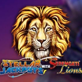 Stellar Jackpots with Serengeti Lions slot visual from Lightning Box Game available on west-acecasino.com
